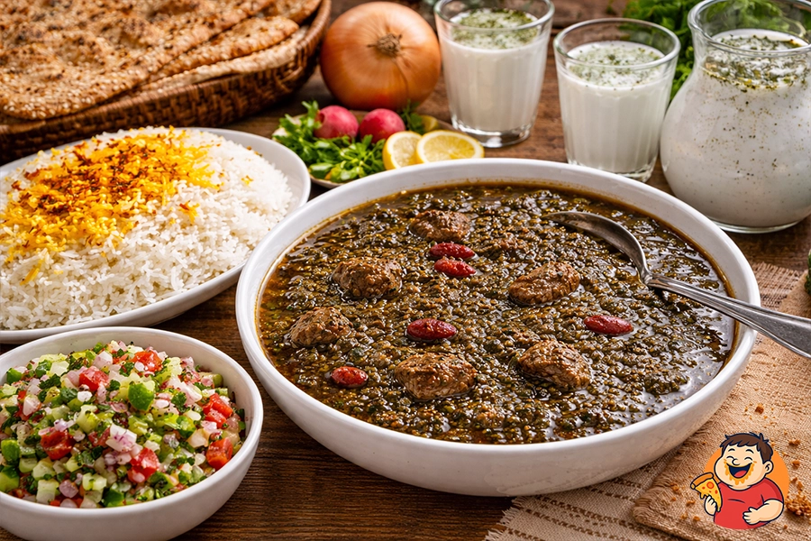 قرمه سبزی آماده شده