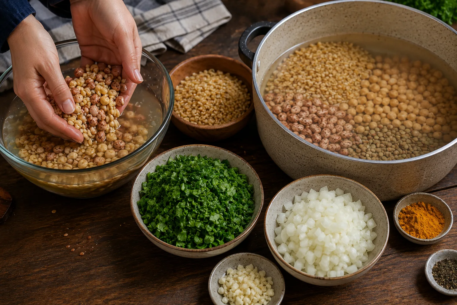 آماده‌سازی پایه آش
