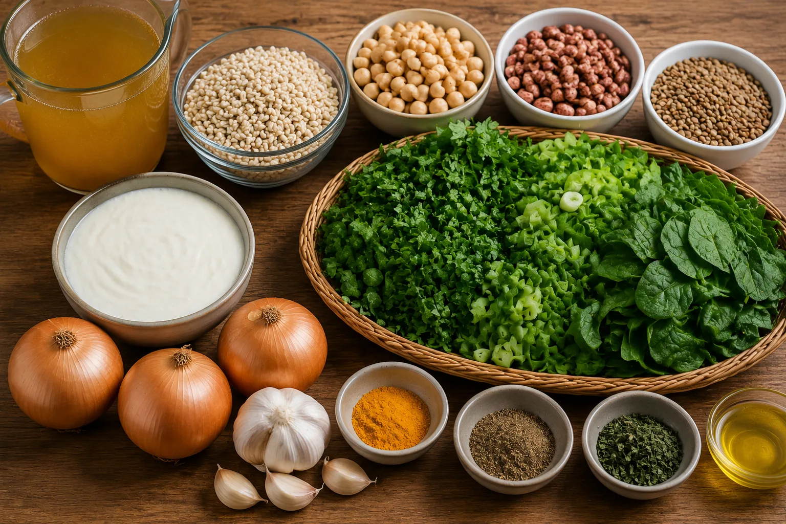 مواد لازم برای آش جو