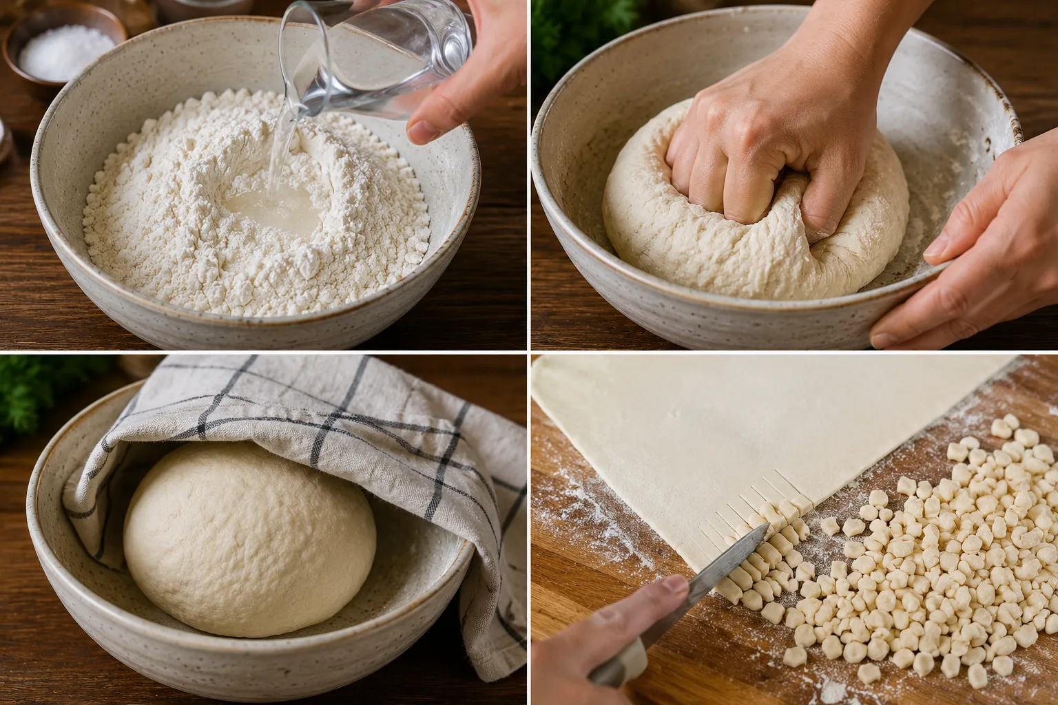 آماده کردن خمیر اوماج