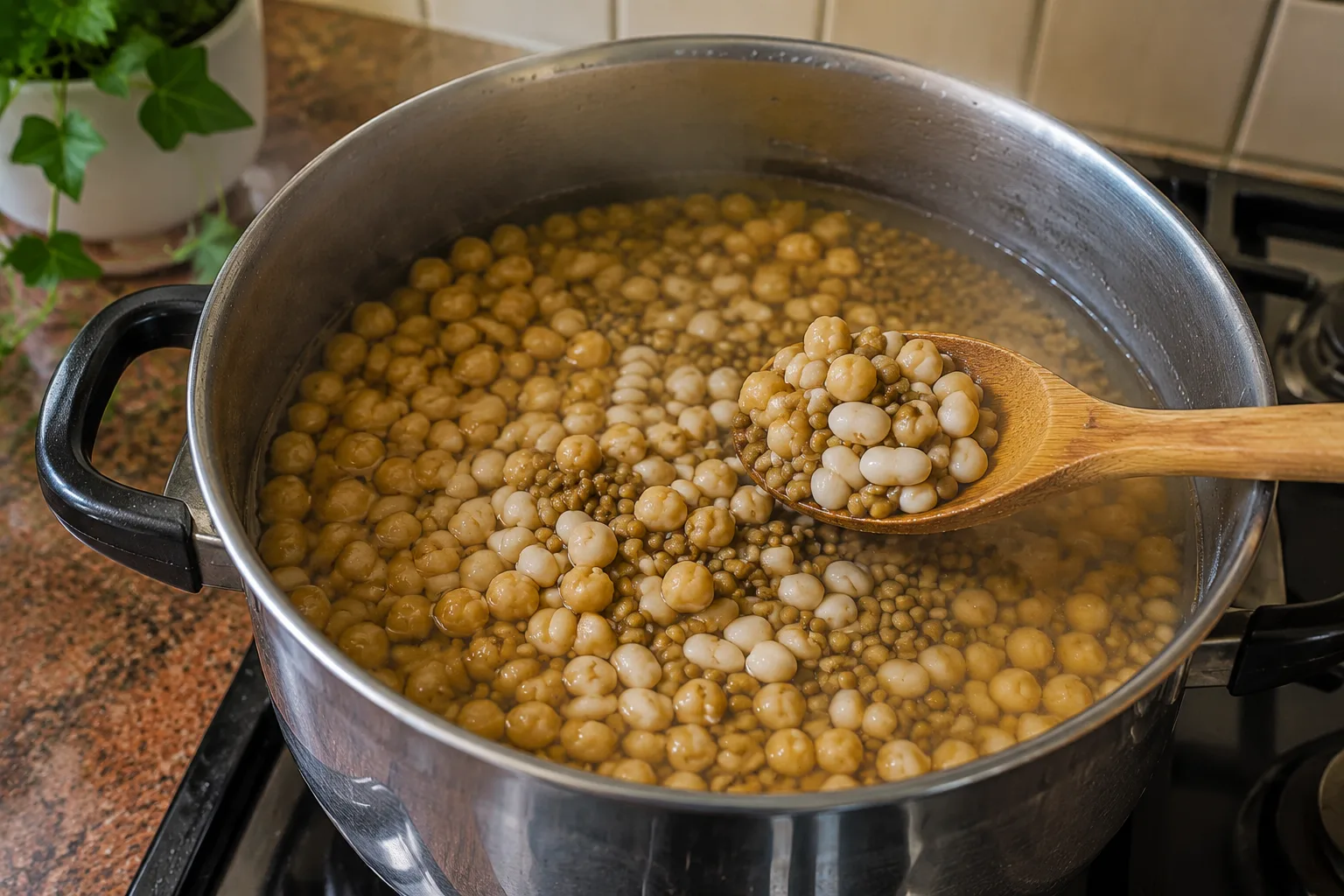 پخت اولیه حبوبات