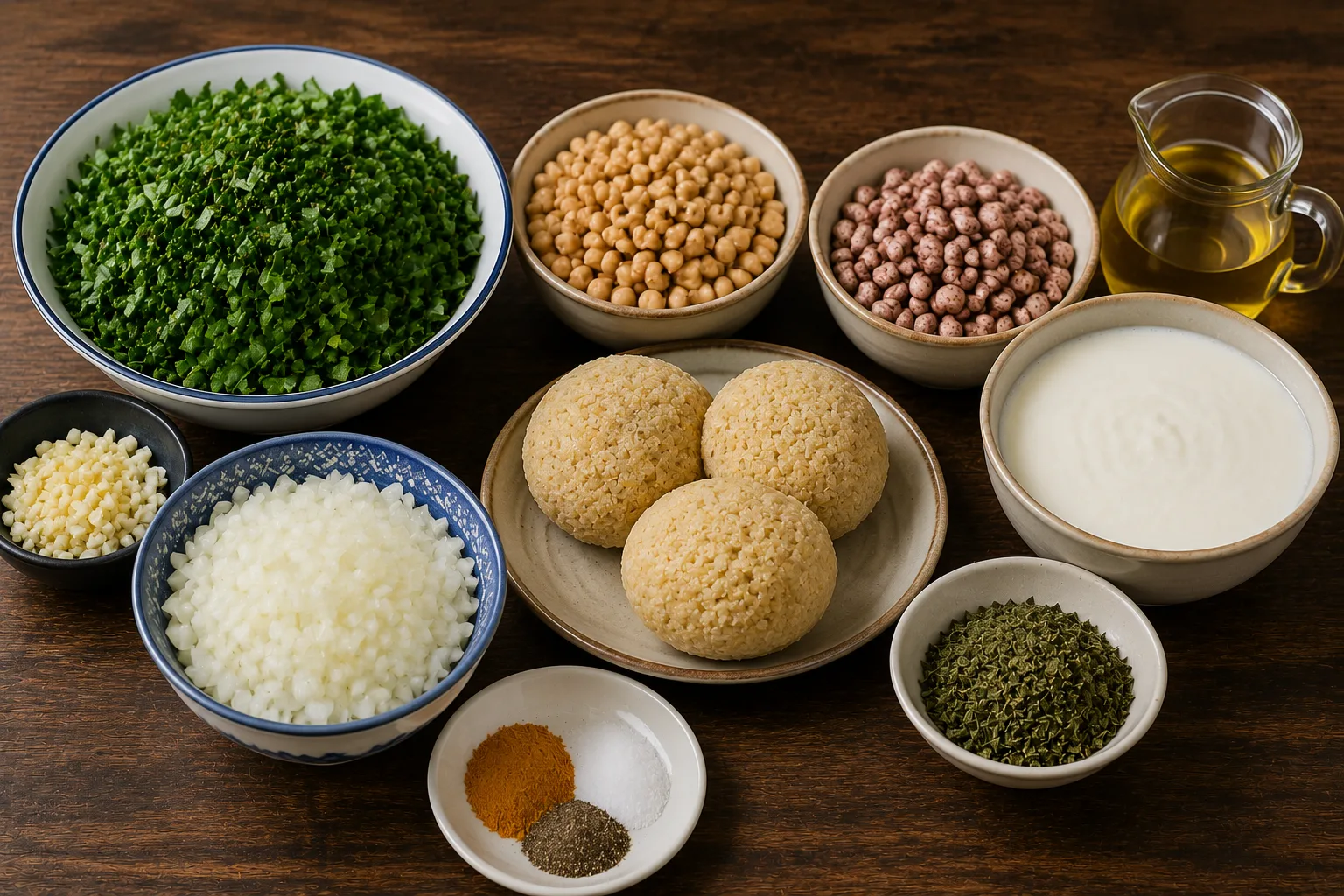 مواد لازم برای تهیه آش ترخینه
