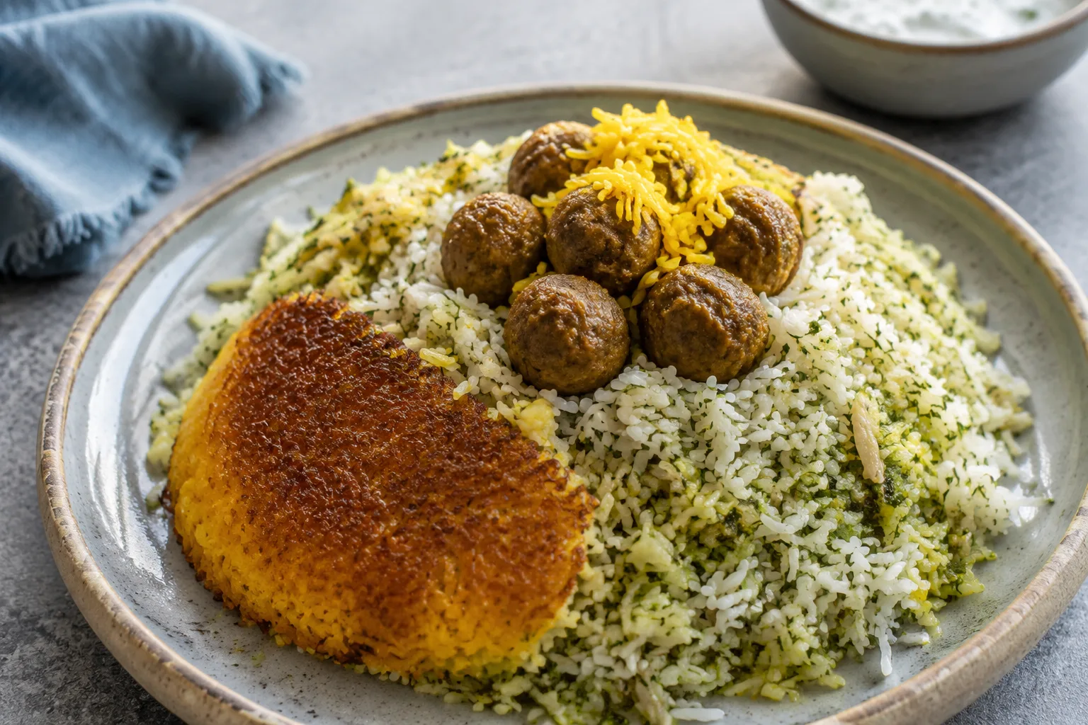 کلم پلو با کلم قمری