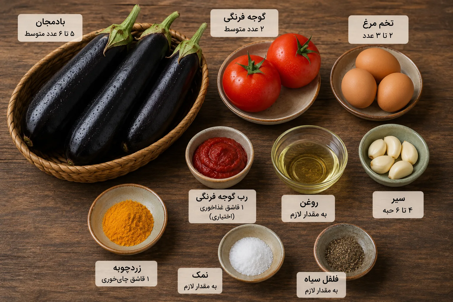 مواد لازم میرزاقاسمی