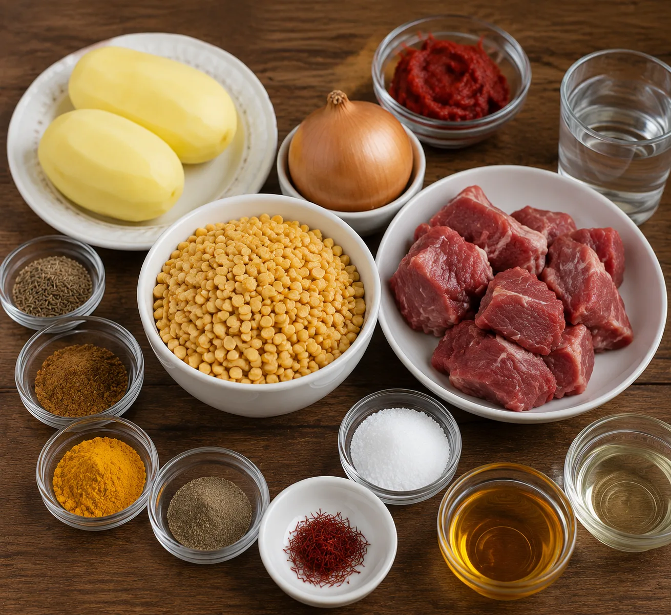 مواد لازم برای تهیه خورشت قیمه بوشهری