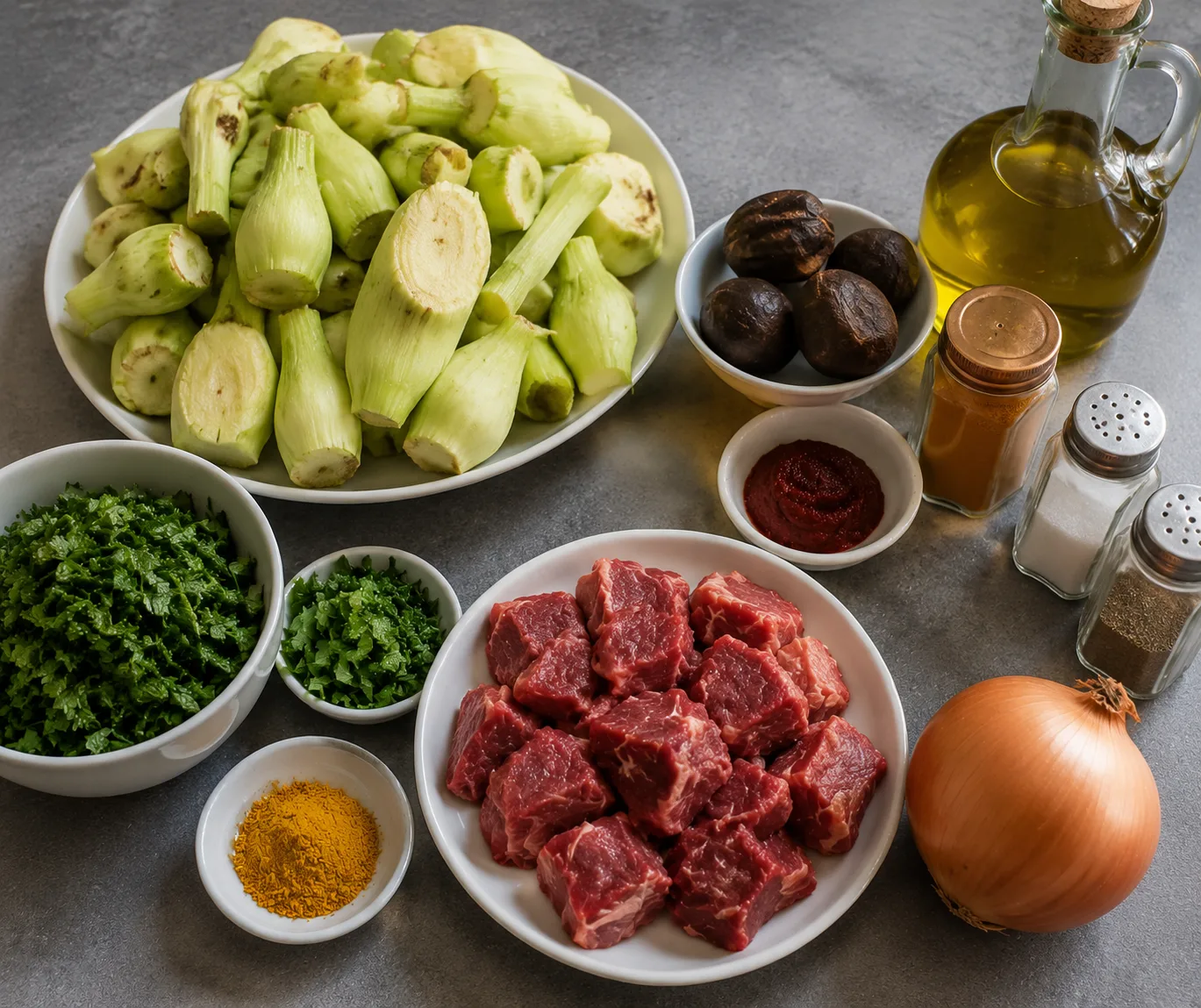 مواد لازم خورشت کنگر