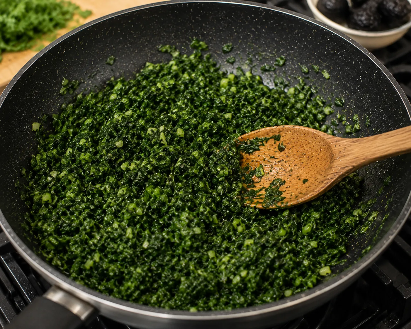 تفت دادن سبزی خورشت