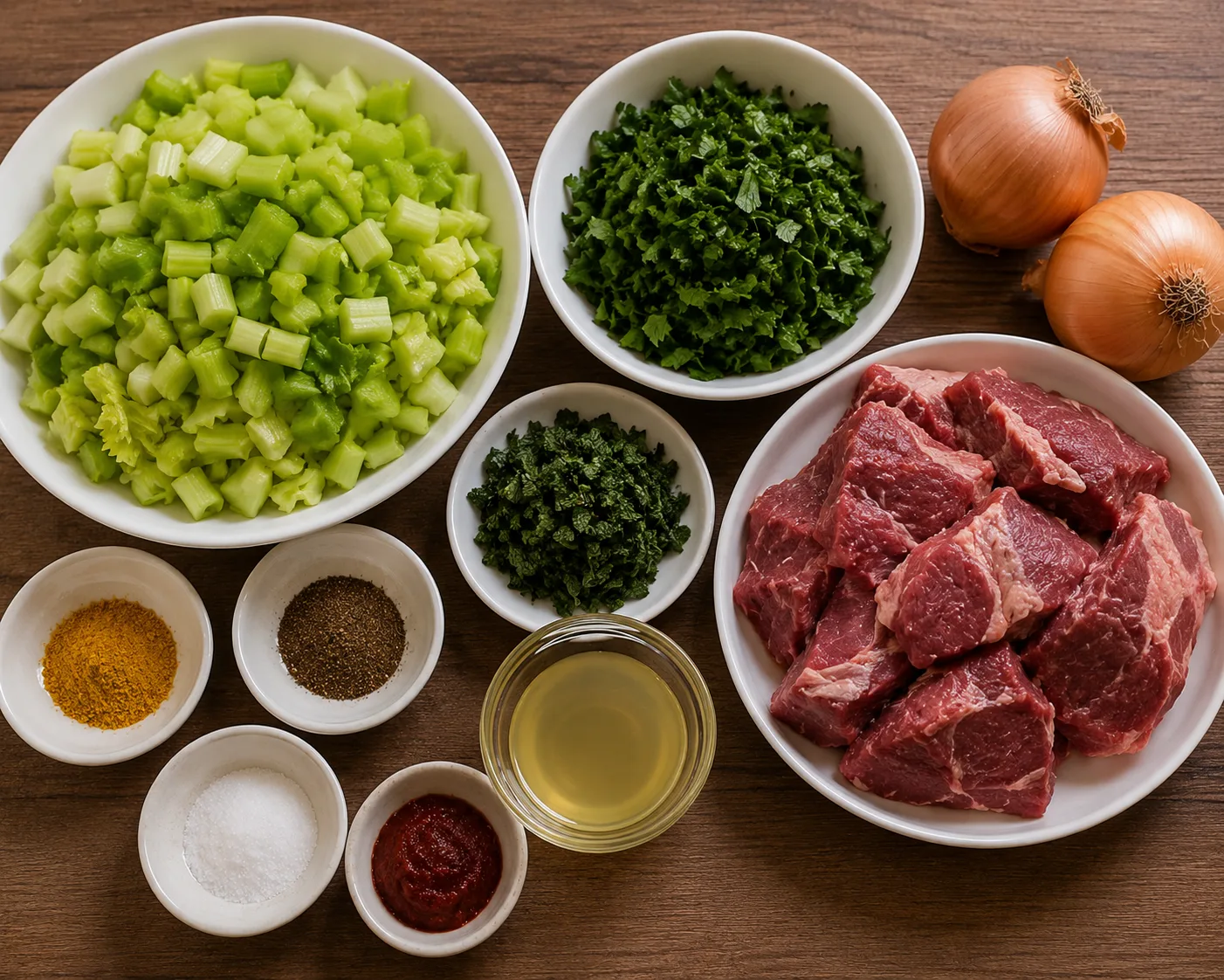 مواد لازم خورش کرفس