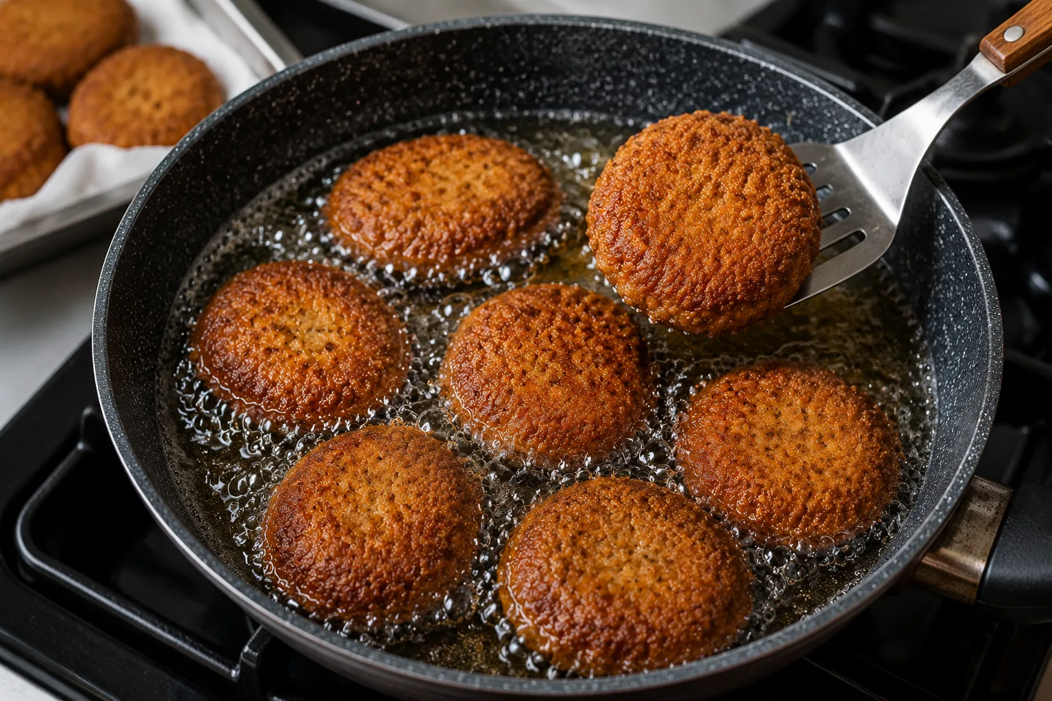 سرخ کردن کتلتها