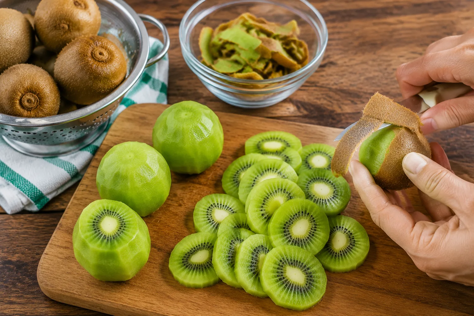 آماده‌سازی کیوی‌ها
