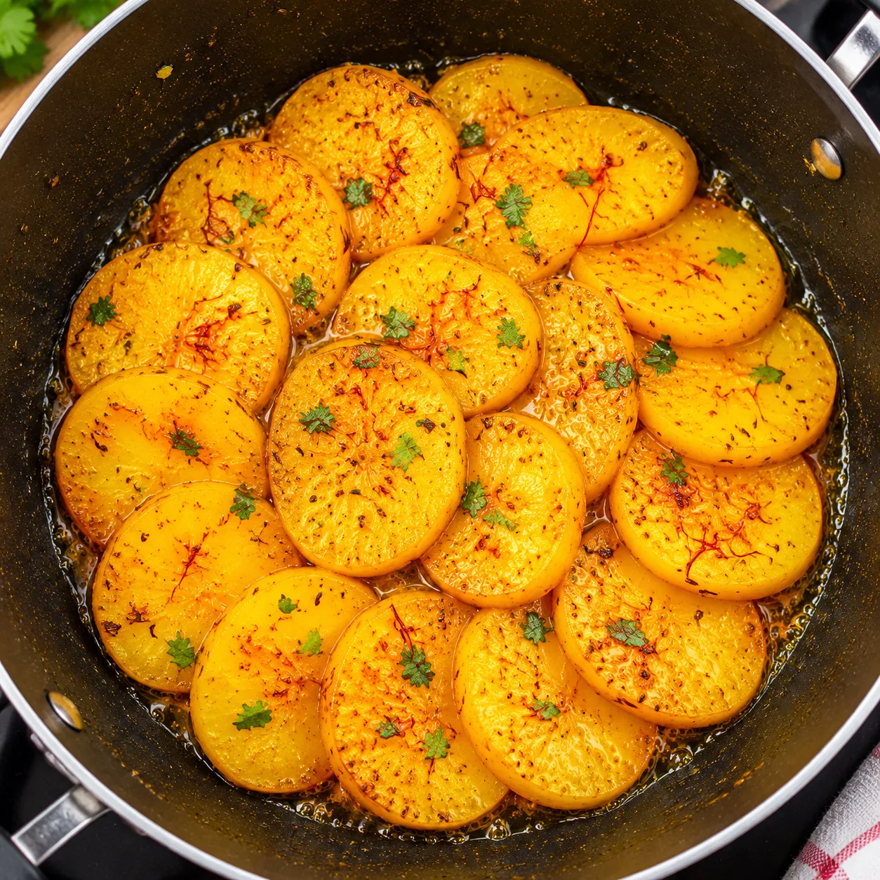ته دیگ سبزی پلو