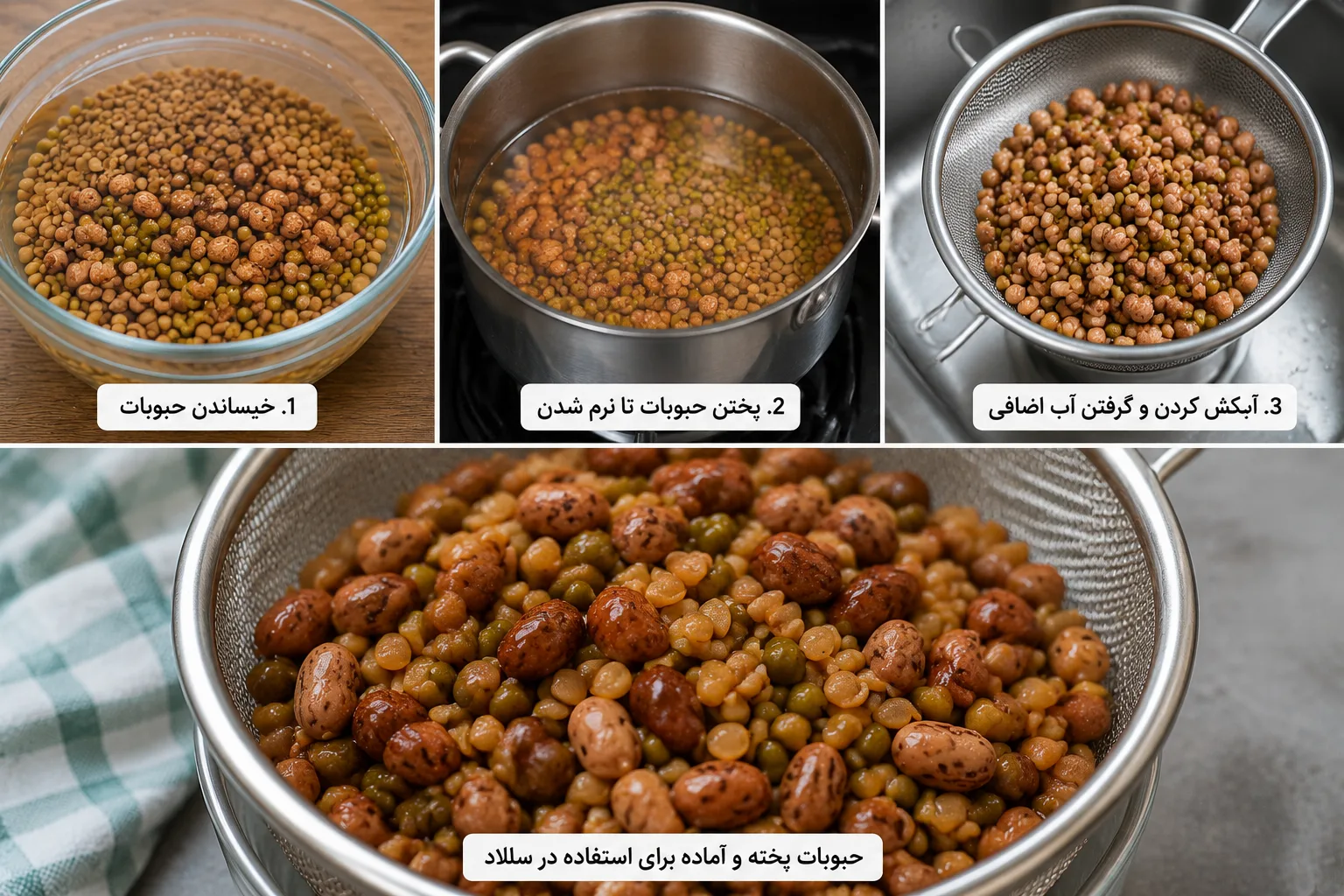 آماده کردن حبوبات