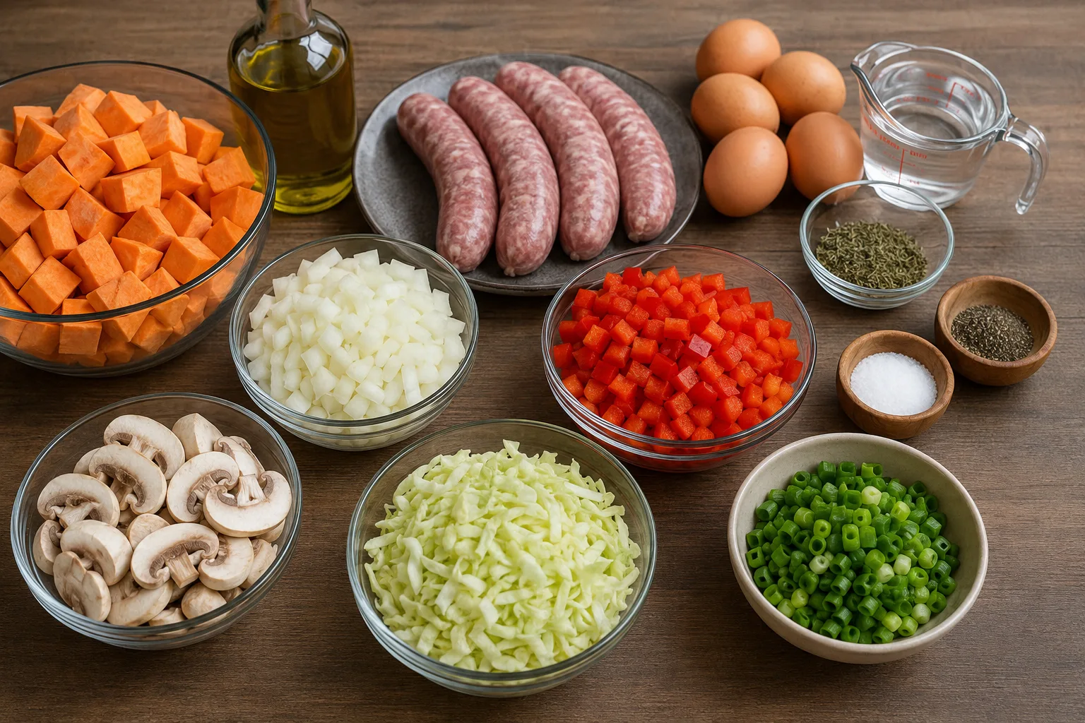 مواد لازم خوراک سیب‌زمینی شیرین