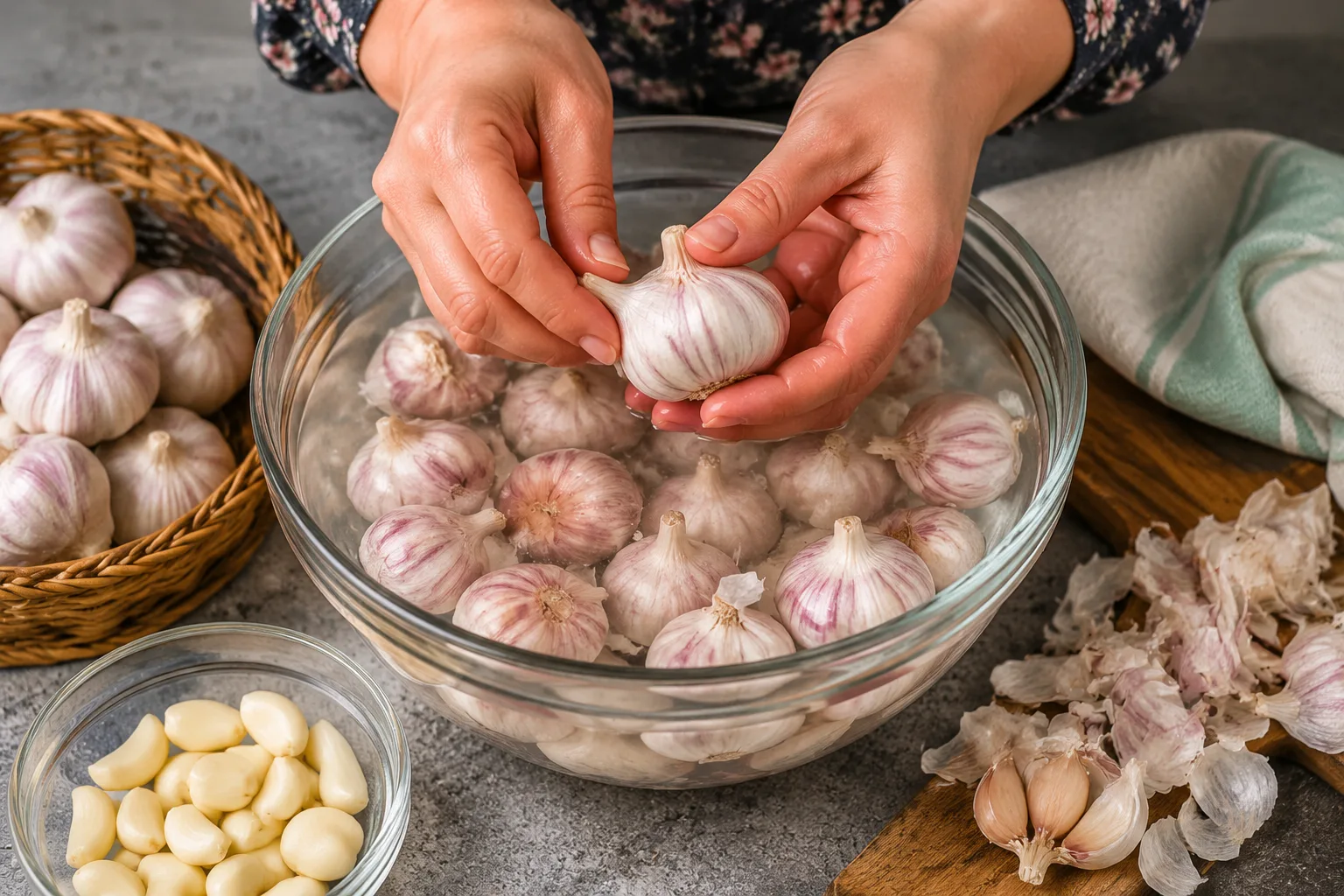 تمیز کردن سیرها