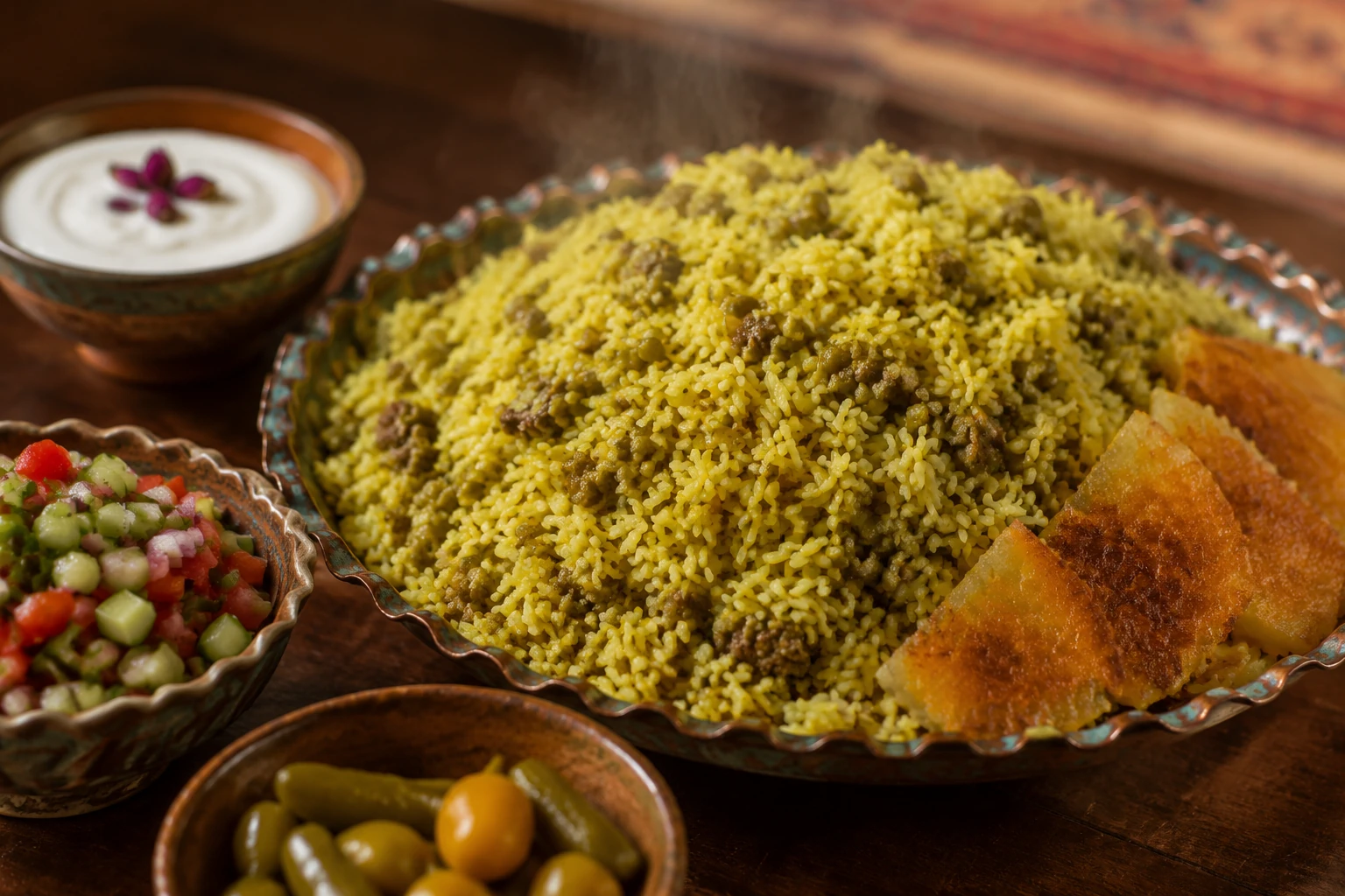 دمپختک لپه باقالی