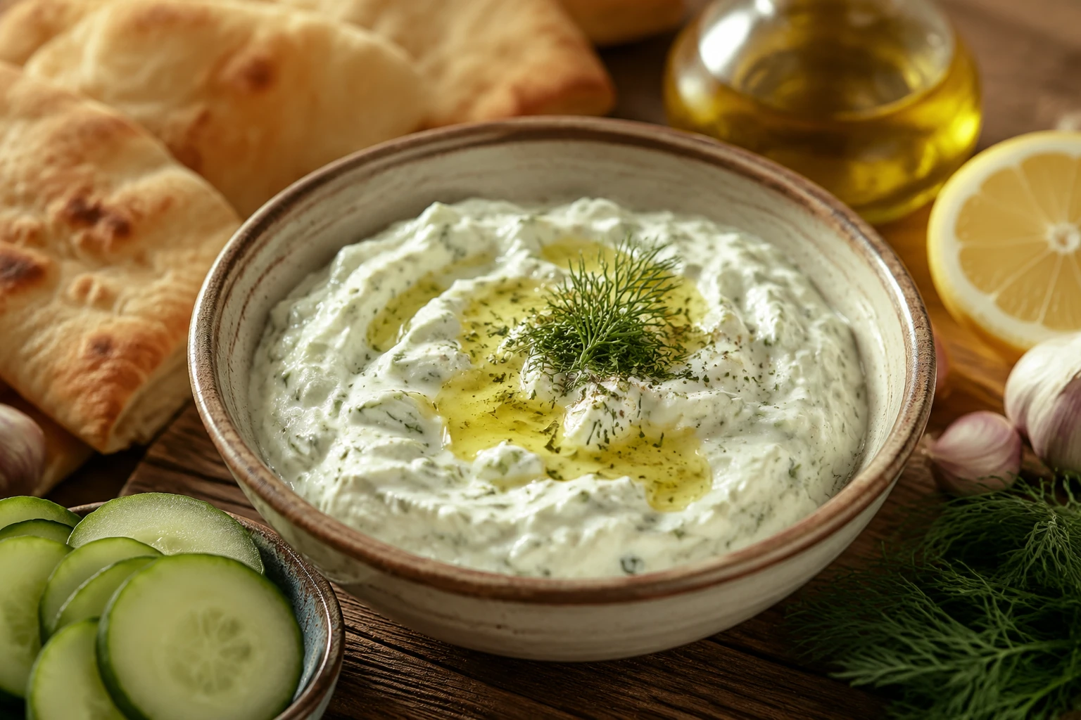 زاتزیکی ماست و خیار یونانی