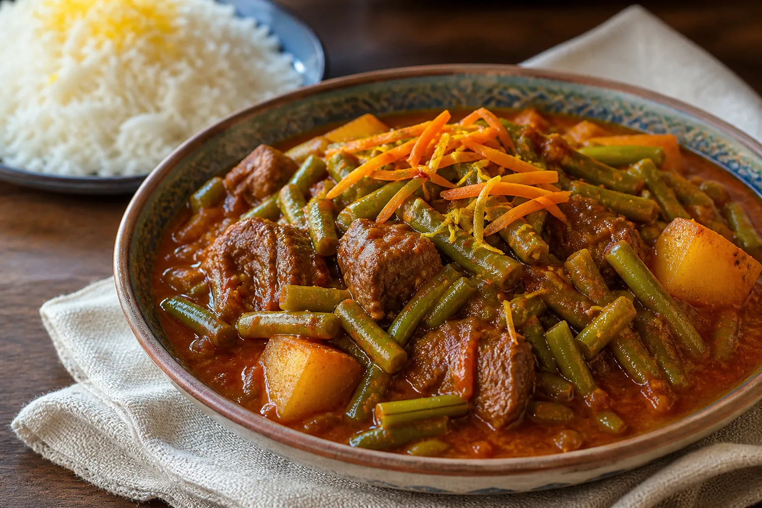 خورش لوبیا سبز