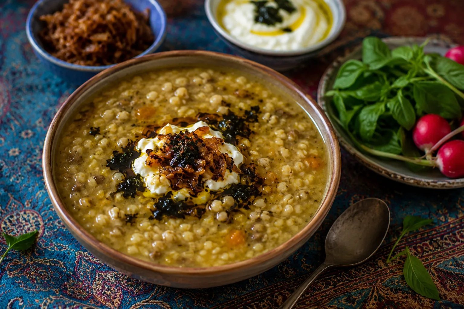 آش هویج و جو همدانی
