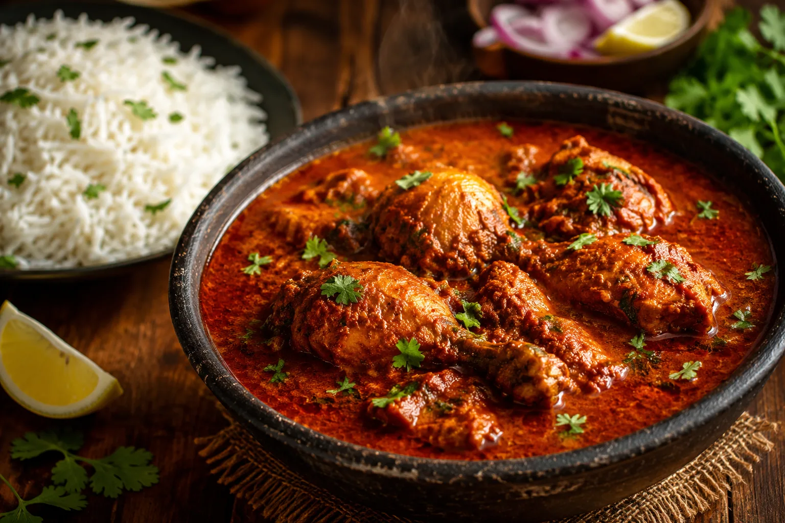 خورش مرغ هندی