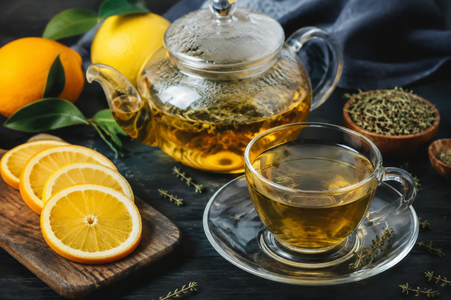 دمنوش لیمو پرتقال