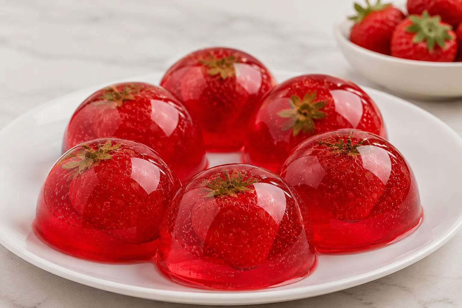 ژله توت‌فرنگی