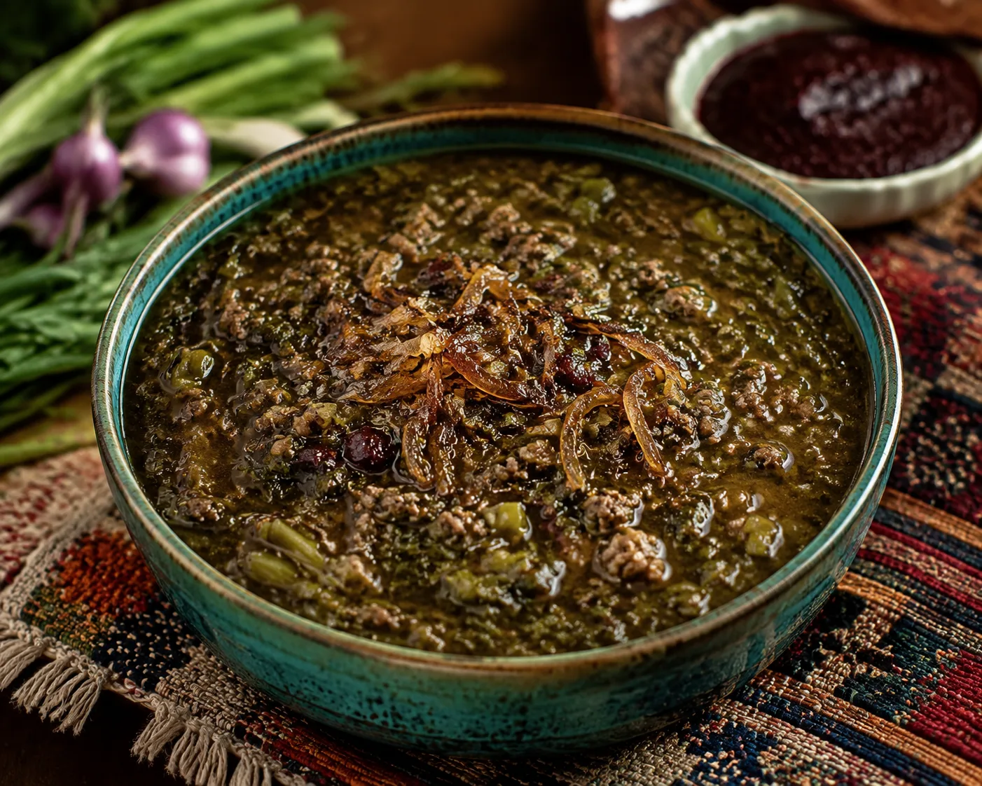 آش سورانه کرمانشاهی با گوشت