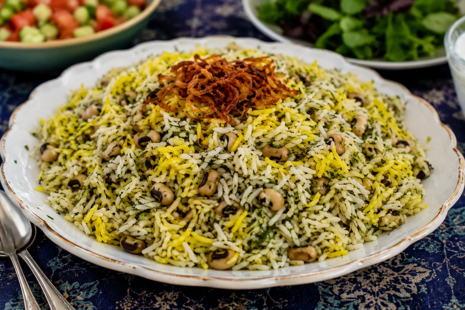 شوید لوبیا پلو