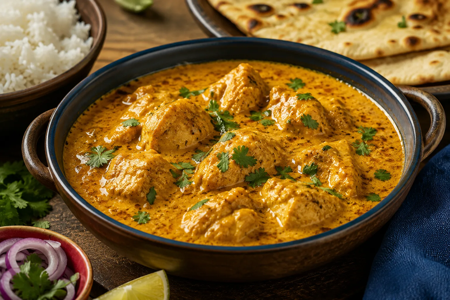خورش کاری با ماست و مرغ