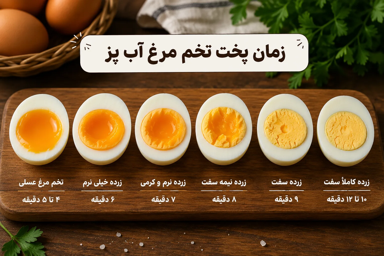 تخم مرغ آب پز