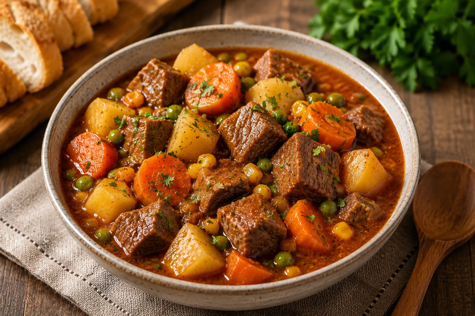 خوراک گوشت و سبزیجات