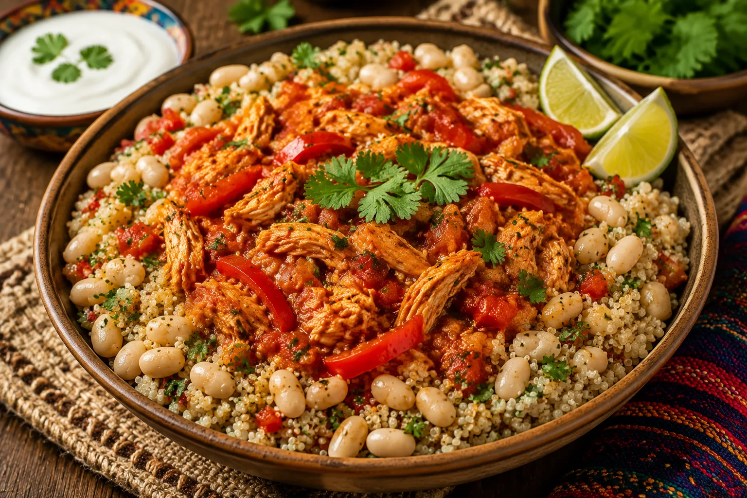 خورشت مرغ مکزیکی