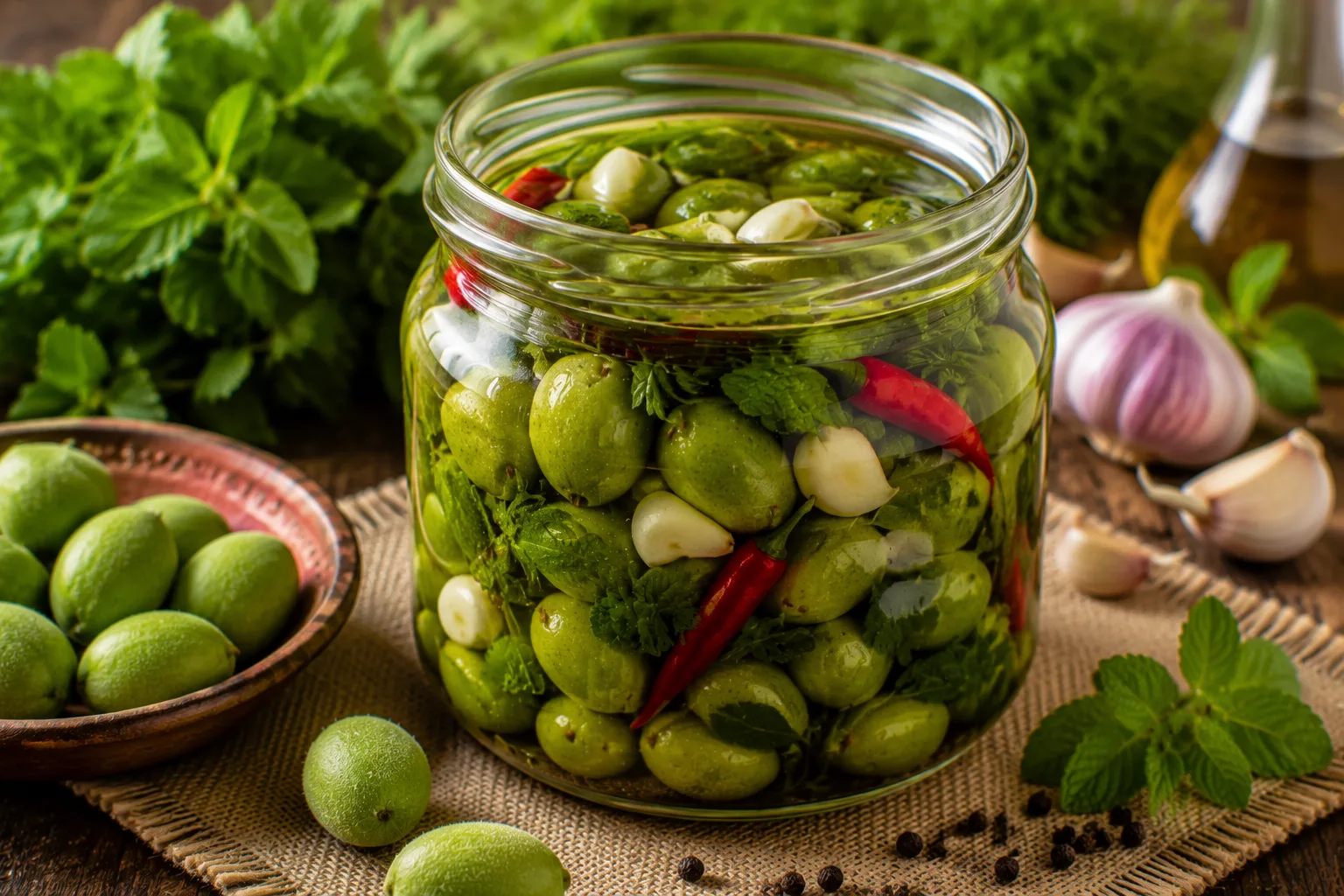 ترشی چغاله بادام
