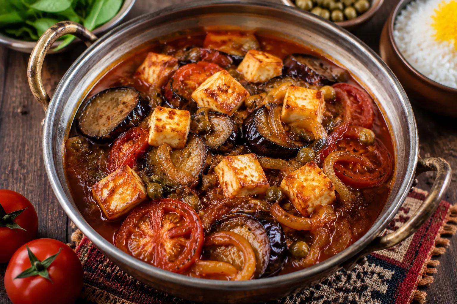 خورش بادمجان بدون گوشت