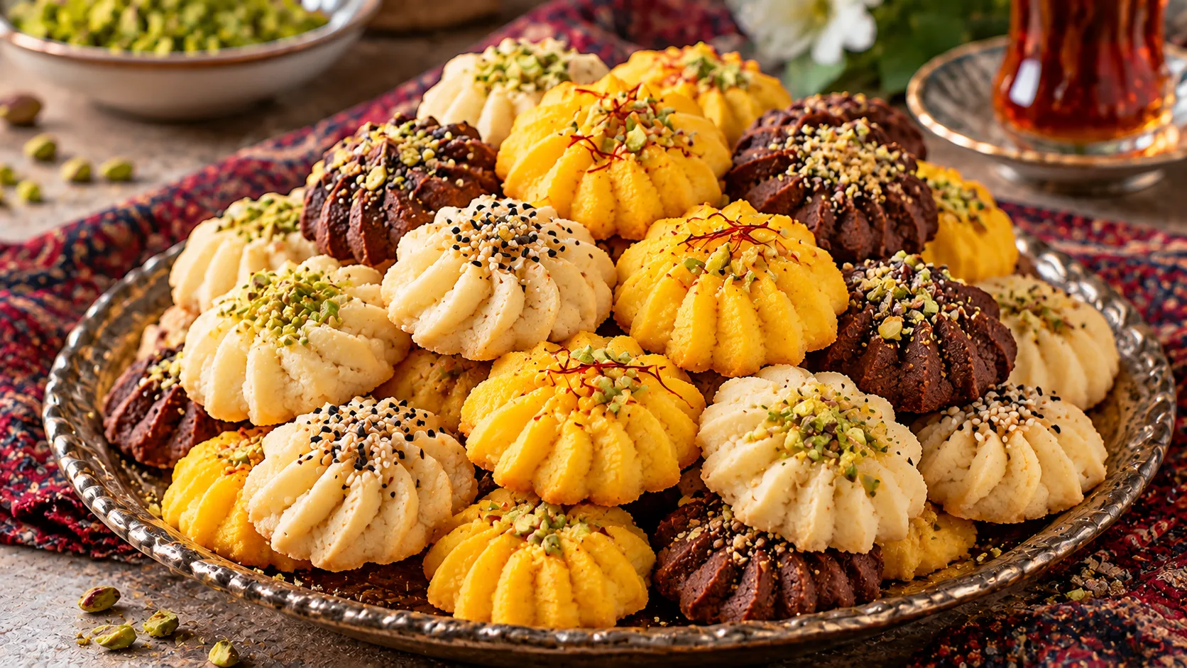 شیرینی بهشتی با روغن جامد