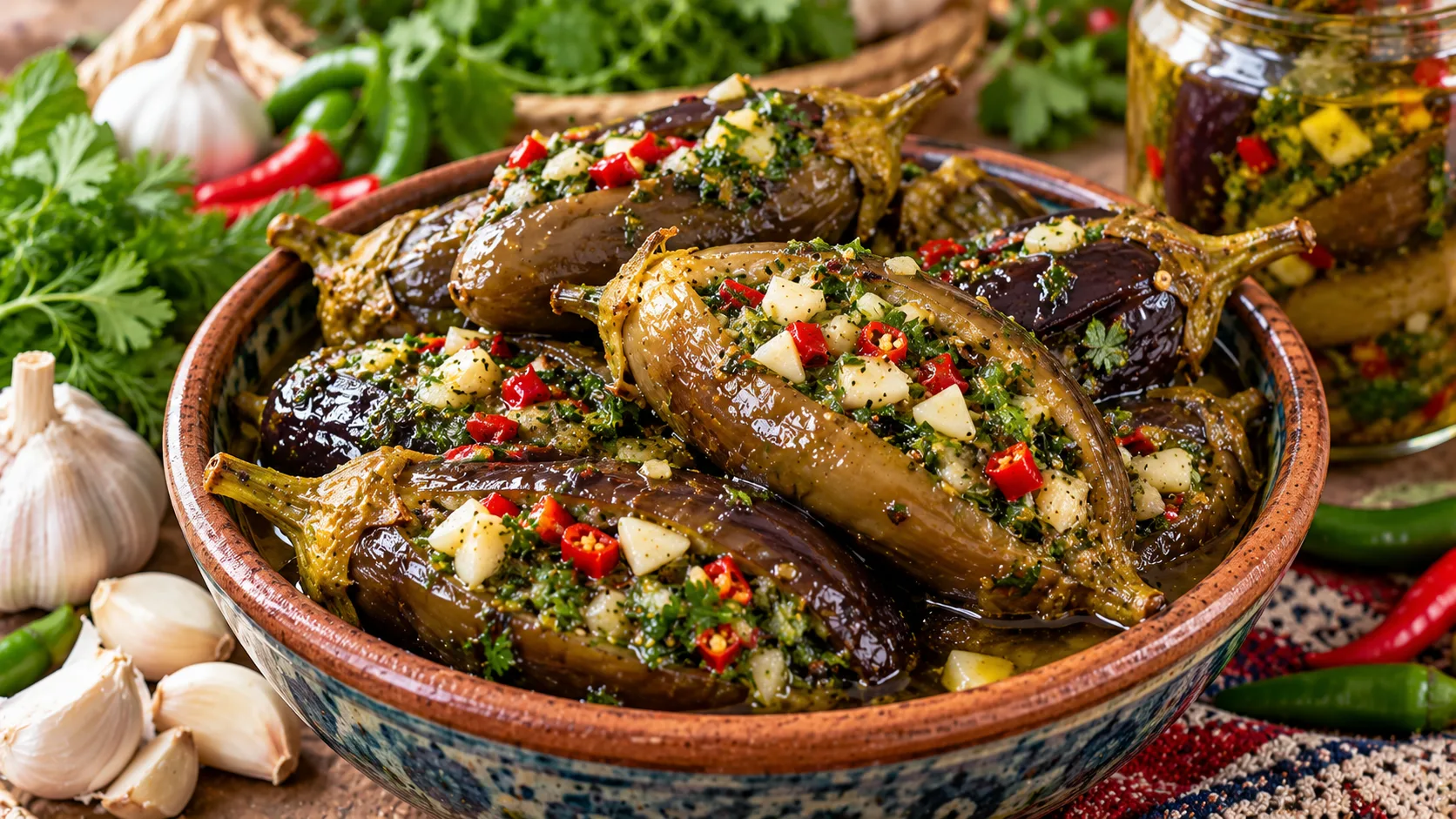 بادمجان شمالی شکم‌ پر