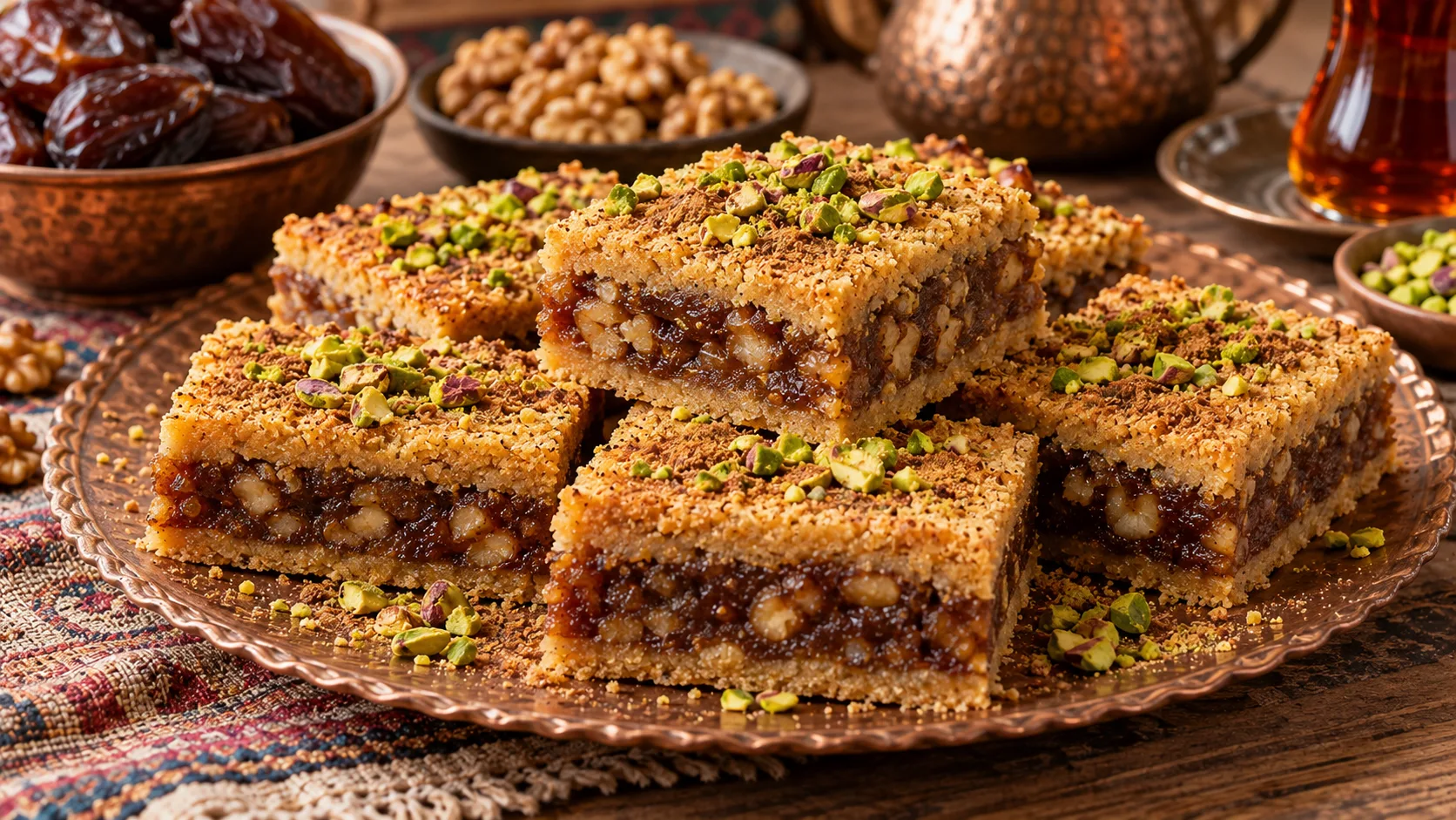 رنگینک با خرما له شده